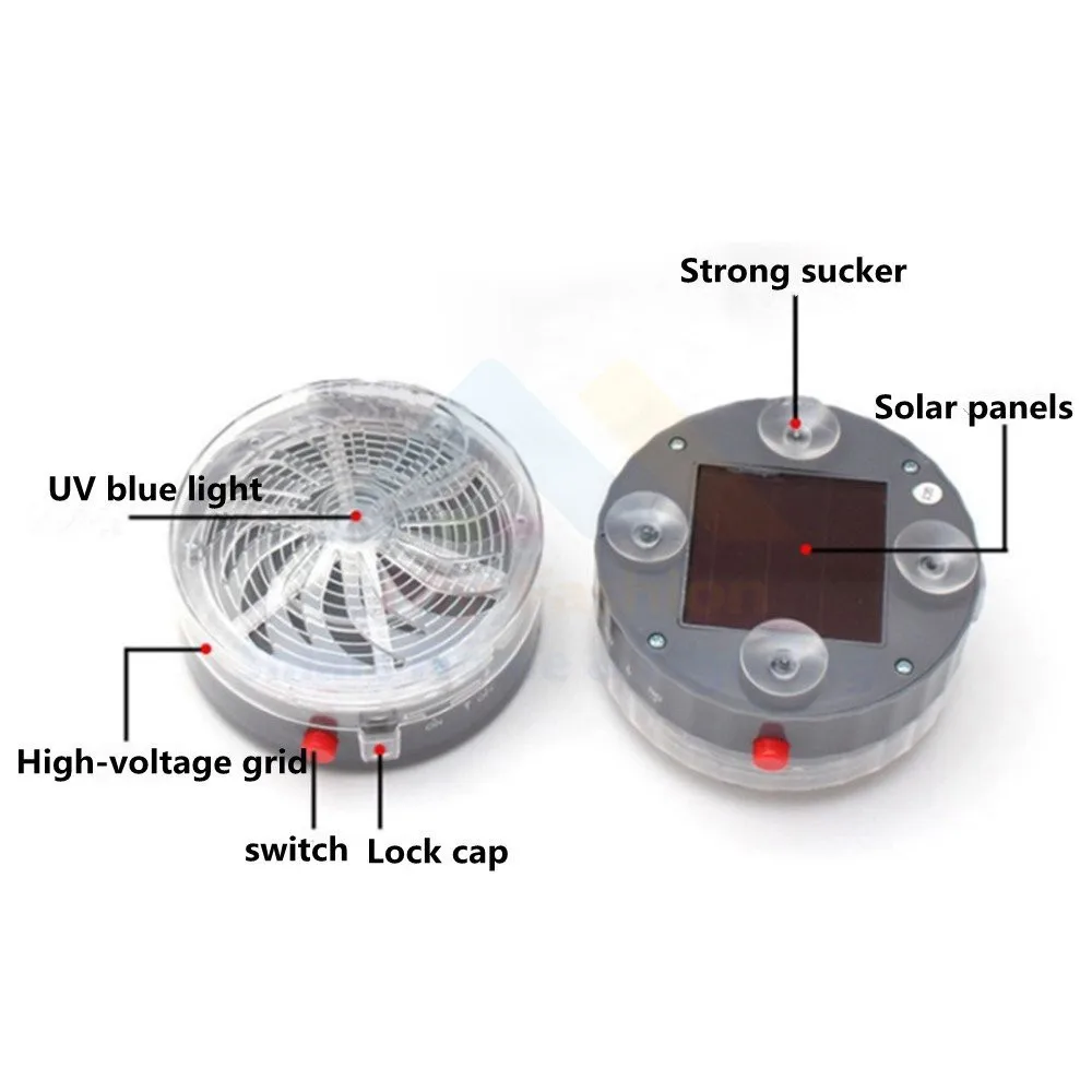 На солнечных батареях москитная убийца лампа Базз УФ Fly насекомых от Комаров