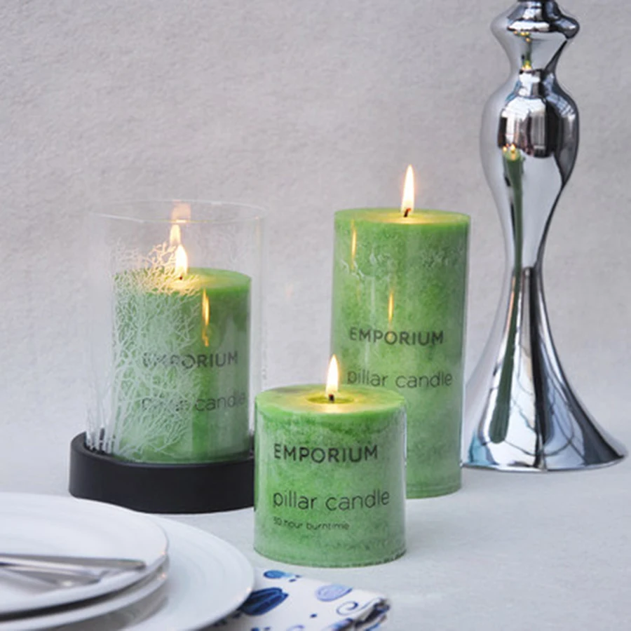 Море красивый свет Ароматерапия масло свеча зеленый ароматическое украшение из