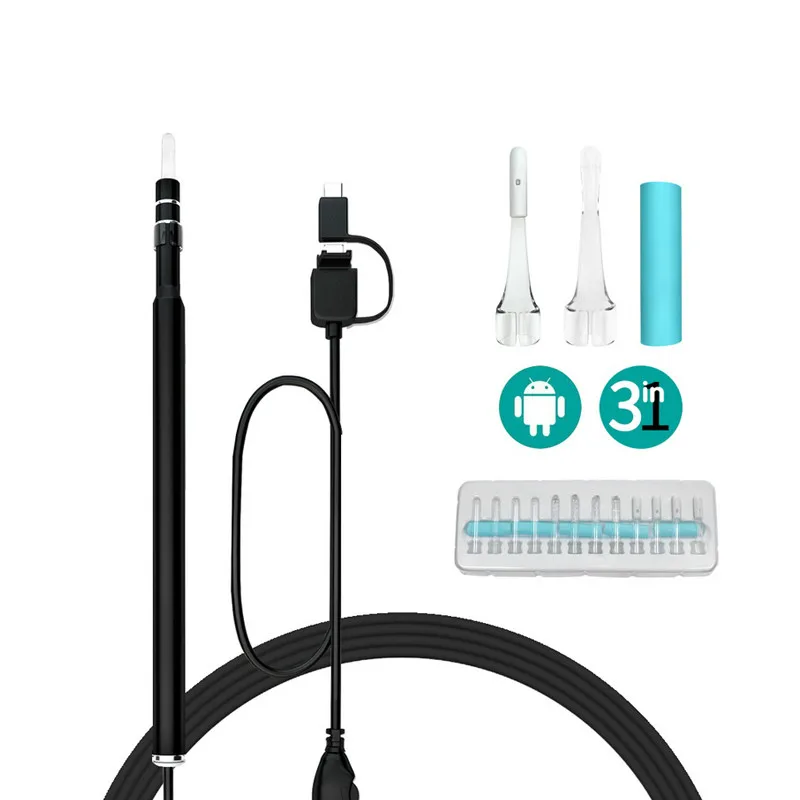 HD 720P визуальный ушной очиститель инструмент Android эндоскоп камера OTG USB отоскоп