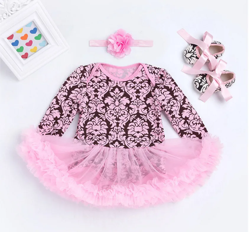 Лидер продаж комплекты одежды для маленьких девочек одежда с цветочным рисунком