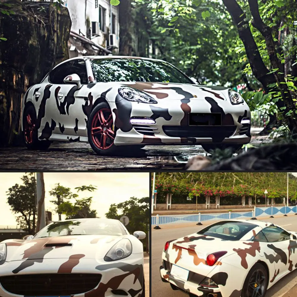1pc 20cm*152cm Camouflage Vinyl PVC Car Sticker Wrap Film Digital Woodland Army Military Desert Decal for Auto Motorcycle | Автомобили и