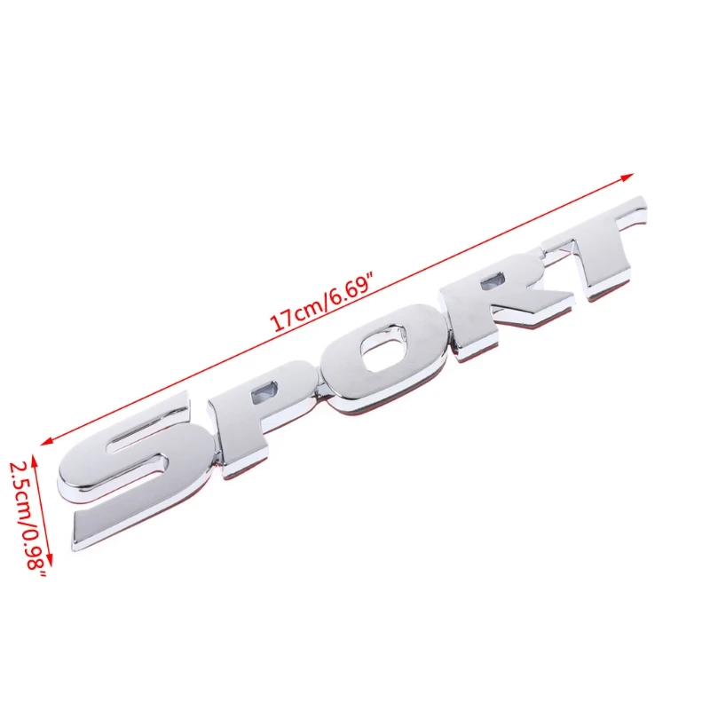 

Car Styling 3D SPORT Emblem Badge Door Decal ABS Chrome Sticker Univesal