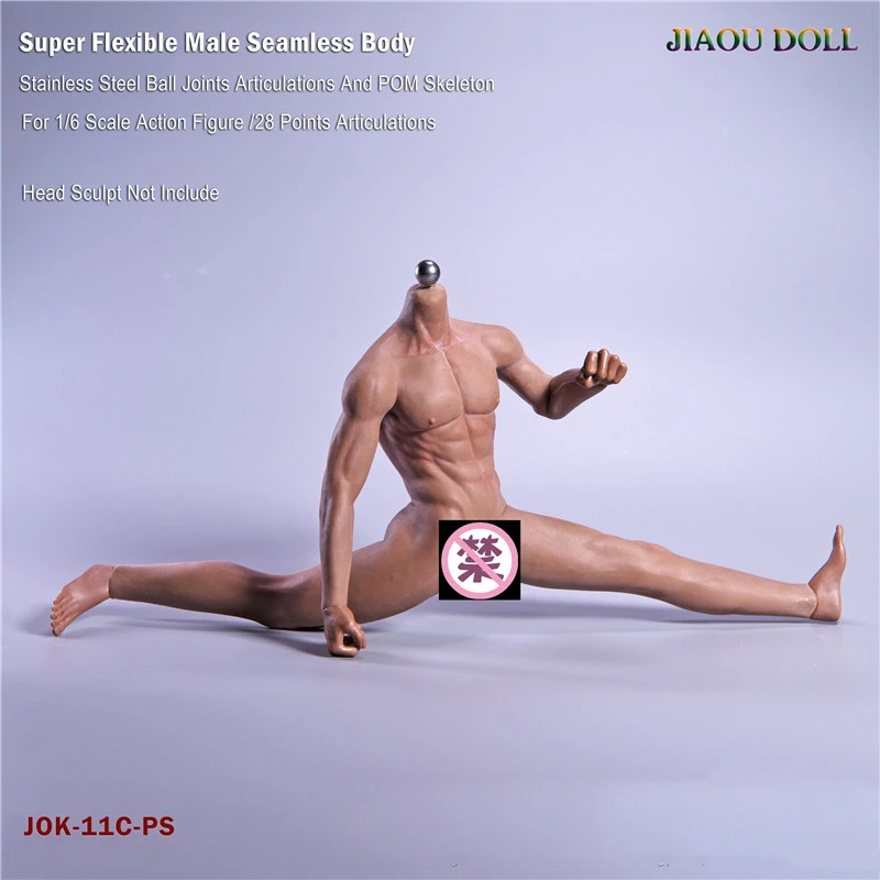 Масштаб 1/6 фигурка тела JIAOUDOLL мужской супер гибкий Бесшовный корпус с