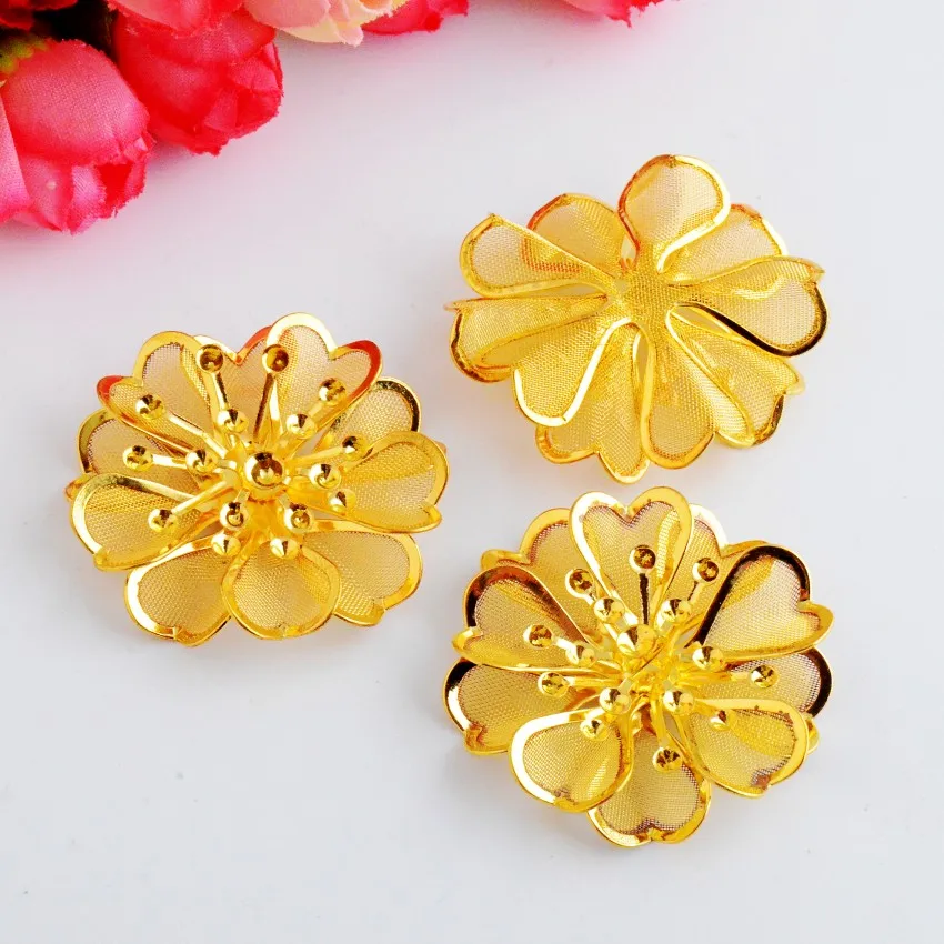 

Бесплатная доставка, филигранный лист золотистого оттенка металлические изделия для украшения, фурнитура для самостоятельной сборки, 40x40 м...