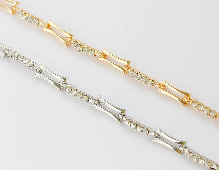 Модный женский браслет F &amp U из сплава под золото и серебро 2017 пробы | Украшения