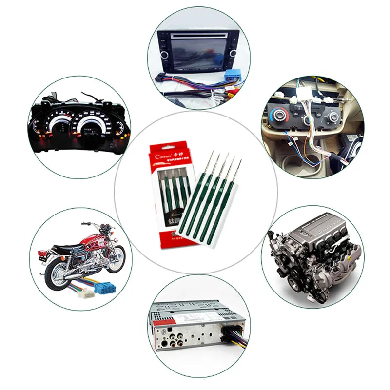 

Car Styling Car Wire Terminal Socket Pin Removal Dismount Maintenance Tool Titanium Alloy