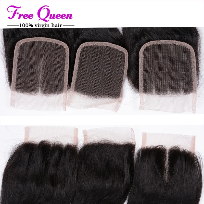 7A Brazilian Virgin Hair Straight With Closure Rosa Weave Bundles Lace Unprocessed |