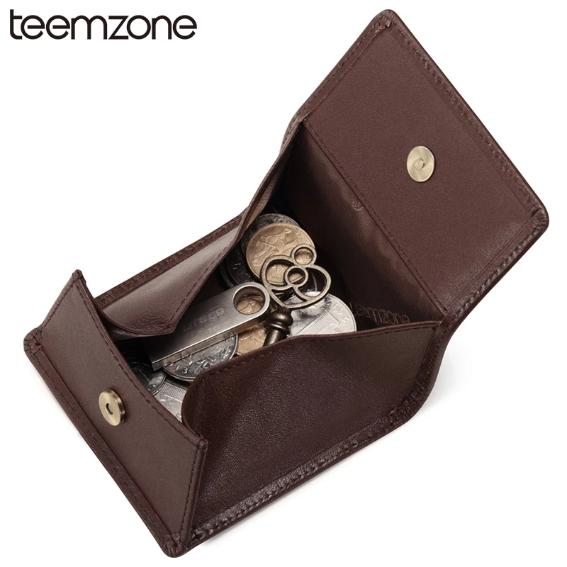 Новый Кошелек teemzone модный держатель с застежкой чехол кошелек для мужчин из