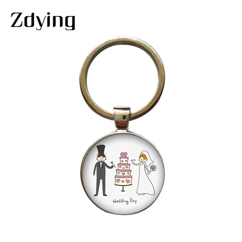 ZDYING романтичный мультяшный брелок с изображением жениха свадебное украшение