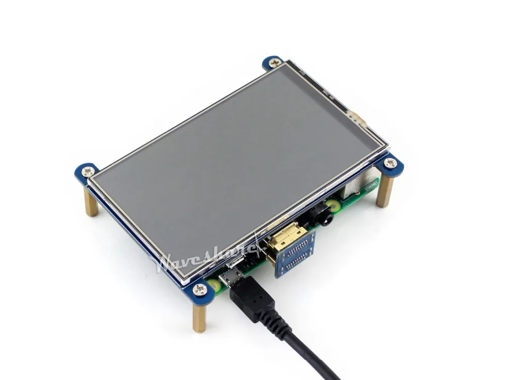 4-дюймовый ЖК-дисплей Waveshare с HDMI резистивный сенсорный экран IPS планшет