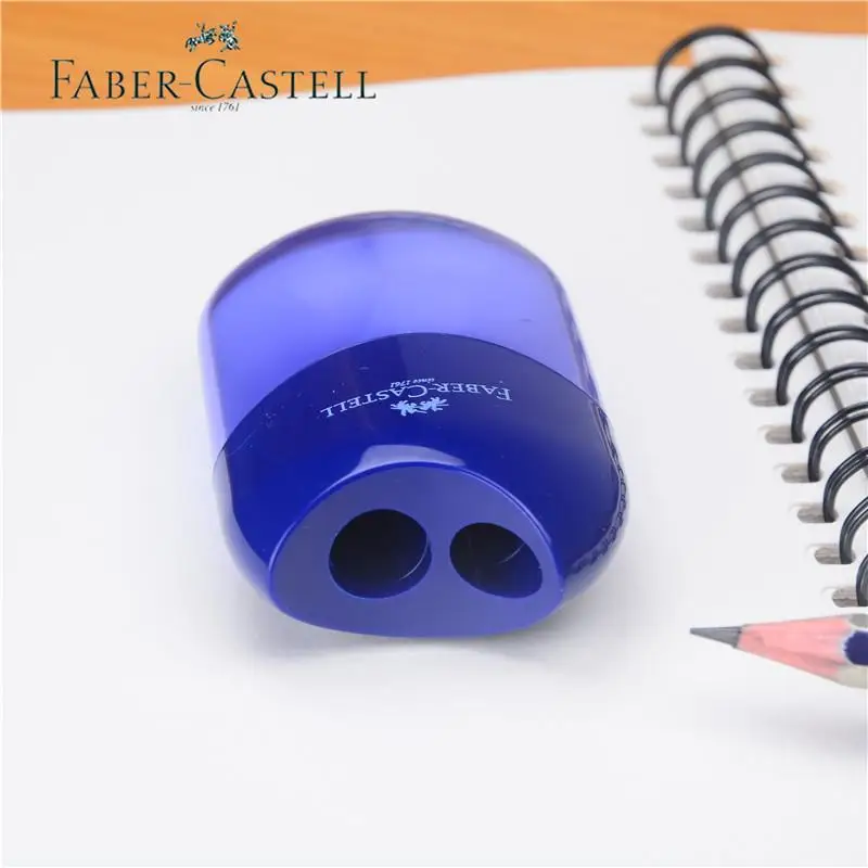 Мини точилка для карандашей Faber Castell 2 шт./лот двойное отверстие с контейнером