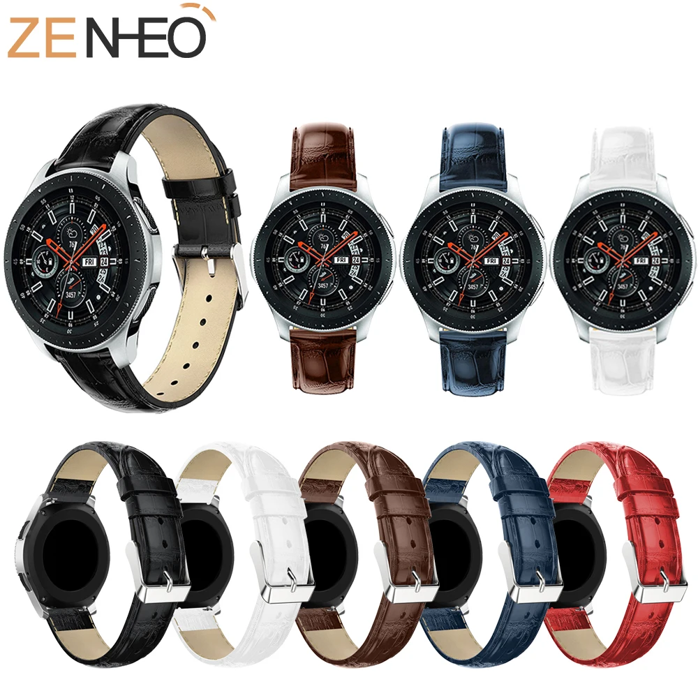 Кожаный ремешок для смарт часов Xiaomi Huami Amazfit stratos 2 2S 22 мм Samsung Gear S3/Galaxy Watch 46