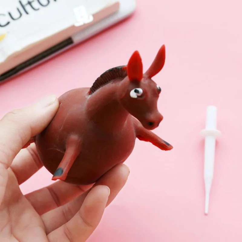 Horse Новинка, волнистый шар в виде животных, мягкое ТПР, медленно поднимающееся мягкое крепление, моделирующая игрушка для снятия стресса, детская игрушка веселье, подарок 6*5 см - Цвет: Horse