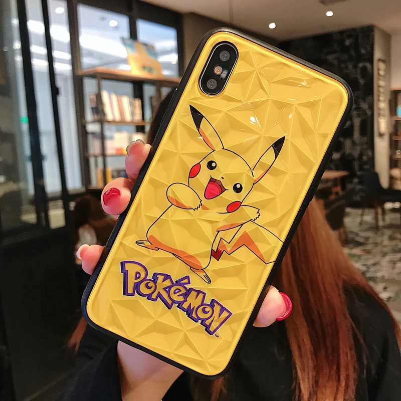 GYPHCA Алмазный Мультфильм Покемон Телефон чехол для iPhone 6 6s 7 8 Plus X XR XS Max Роскошный