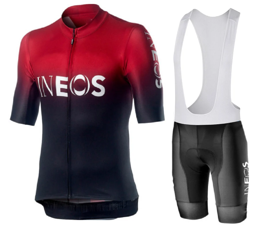 Мужская спортивная одежда INEOS комплект из дышащего Джерси с коротким рукавом и
