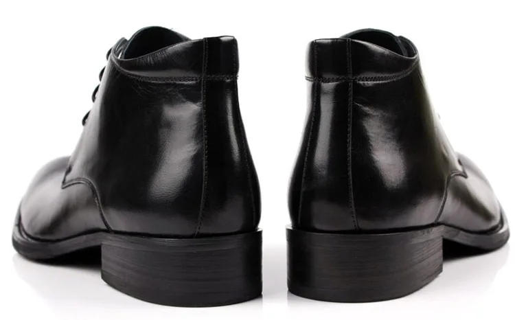 Дизайнерские коричневые/черные классические ботинки мужские ботильоны из