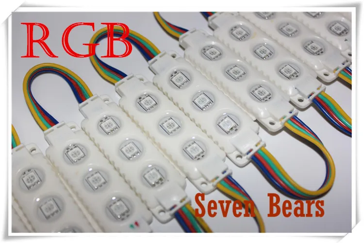 20 шт./лот 5050 RGB 3 светодиода, светодиодный модуль в белом корпусе, чип epistar, 12 В, 0,75 Вт, RGB светодиодный модуль, 2 года гарантии, светодиодные знаки 20 шт./лот 5050 RGB 3 светодиода, светодиодный модуль в белом корпусе, чип epistar, 12 В, 0,75 Вт, RGB светодиодный модуль, 2 года гарантии, светодиодные знаки