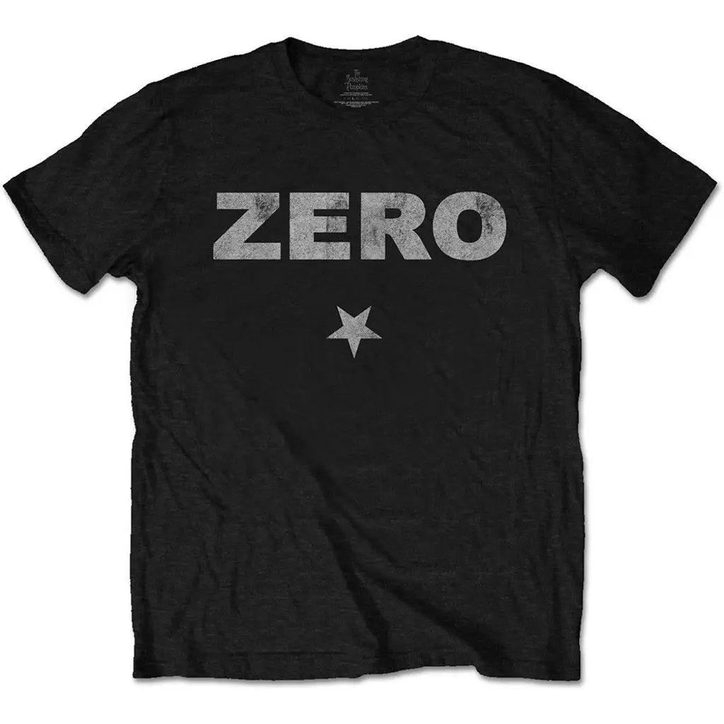 Футболка с принтом zero Distressed Smashing Pumpkins Летние Стильные футболки для мужчин в стиле