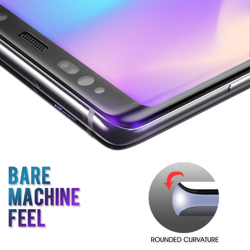 6D полное изогнутое закаленное стекло для Samsung Galaxy Note9 Note8 Защитная пленка экрана S8