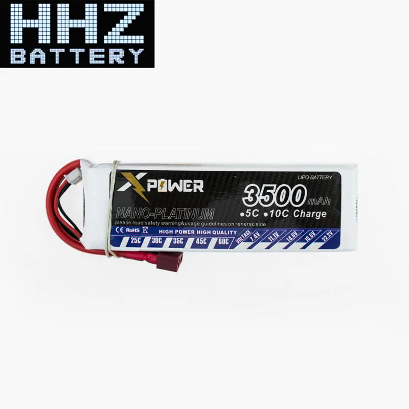 2 шт. Lipo11.1V 3S 30C Max 35C 3500mah EC5 XT60 T вилка Xpower батарея для грузовика автомобиля лодка RC