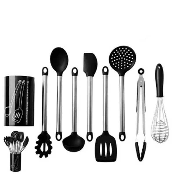 9pcs Силиконовые точильщики крем масло торт шпатель тесто скребок лапша суп яйцо венчики лопатка Тернер кухня выпечки инструмент 9 шт - Цвет: 9pcs