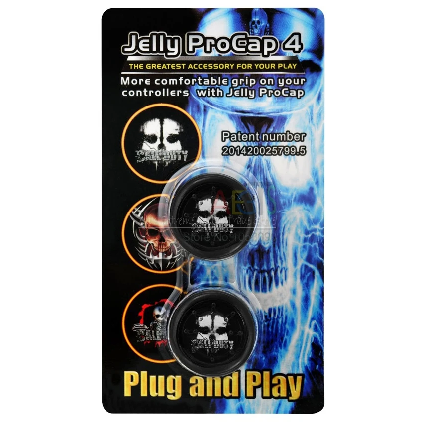 Jelly PROCAP для Dualshock 4 PS4 контроллера черепа призрака Стик большого пальца защитная