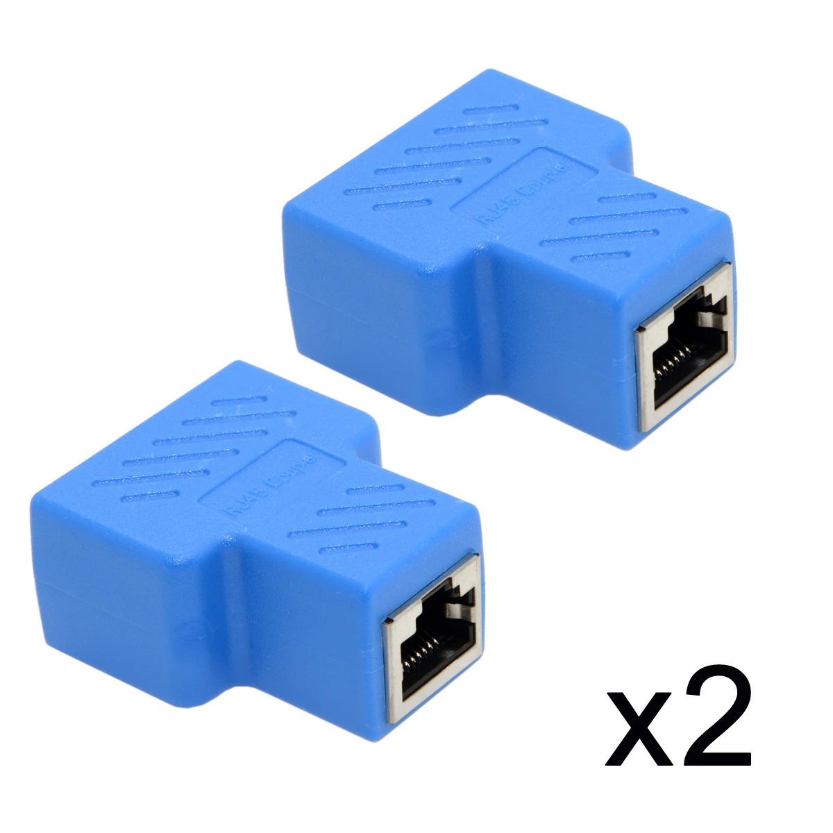 2 шт. штепсельная вилка STP UTP Cat6 RJ45 8P8C к двойному Сплиттер сетевой Ethernet коммутатор