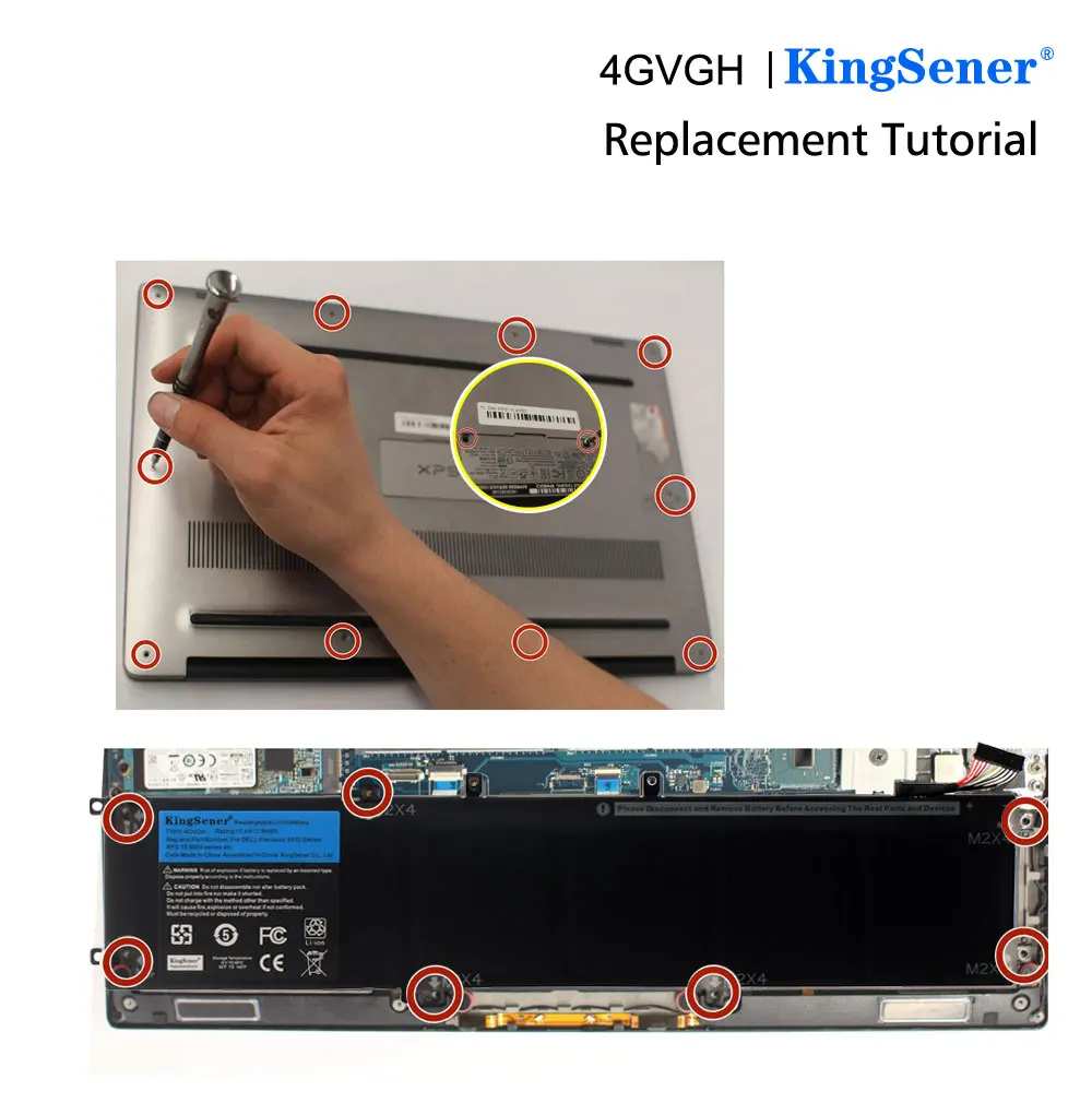 KingSener 90V7W Новый аккумулятор для ноутбука Dell XPS 13 9343 9350 13D серия ноутбук JHXPY 0N7T6 JD25G 7 4