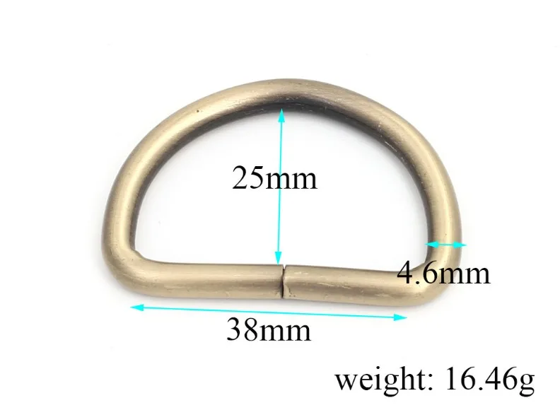 

1 1/2''x1'' 'High quality anti brass D ring for Bag parts Bag hardware accessories, Shoes, Buckle belt parts Special Rings