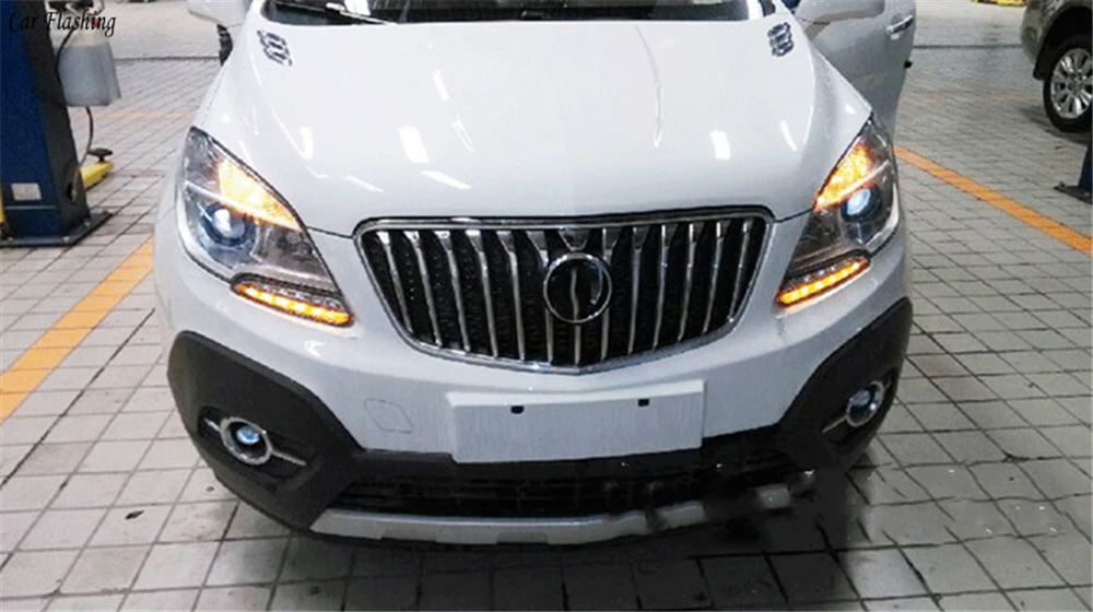 Автомобиль мигает 2 шт. 12 В ABS светодиодный для Buick Opel Mokka Vauxhall 2012 2013 светодиодный DRL дневного света с поворотом