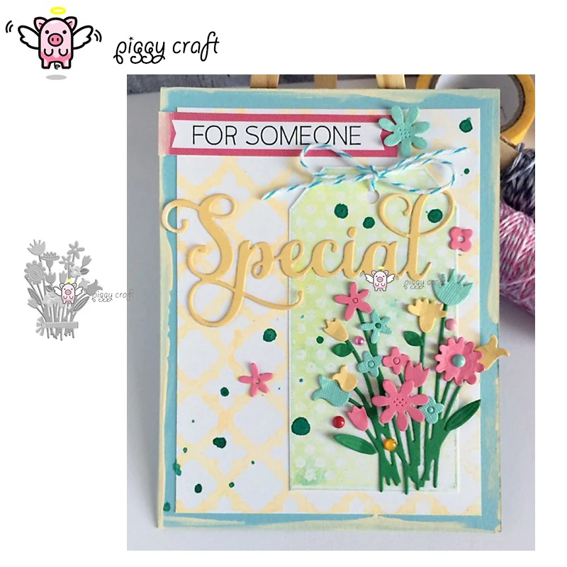 Свинья для рукоделия металлические Вырубные штампы вырубные цветочный кластер