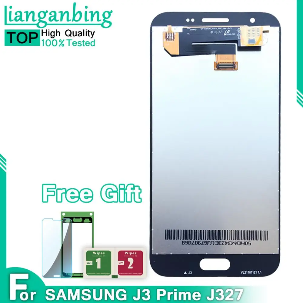 Новый Super AMOLED LCD J3 Emerge 2017 2nd Gen Prime J327 дисплей 100% протестированный рабочий сенсорный