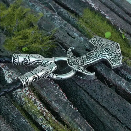 1 шт. lanseis viking кулон с вороном скандинавских языческих мужчин ожерелье Ворон Mjolnir молоток