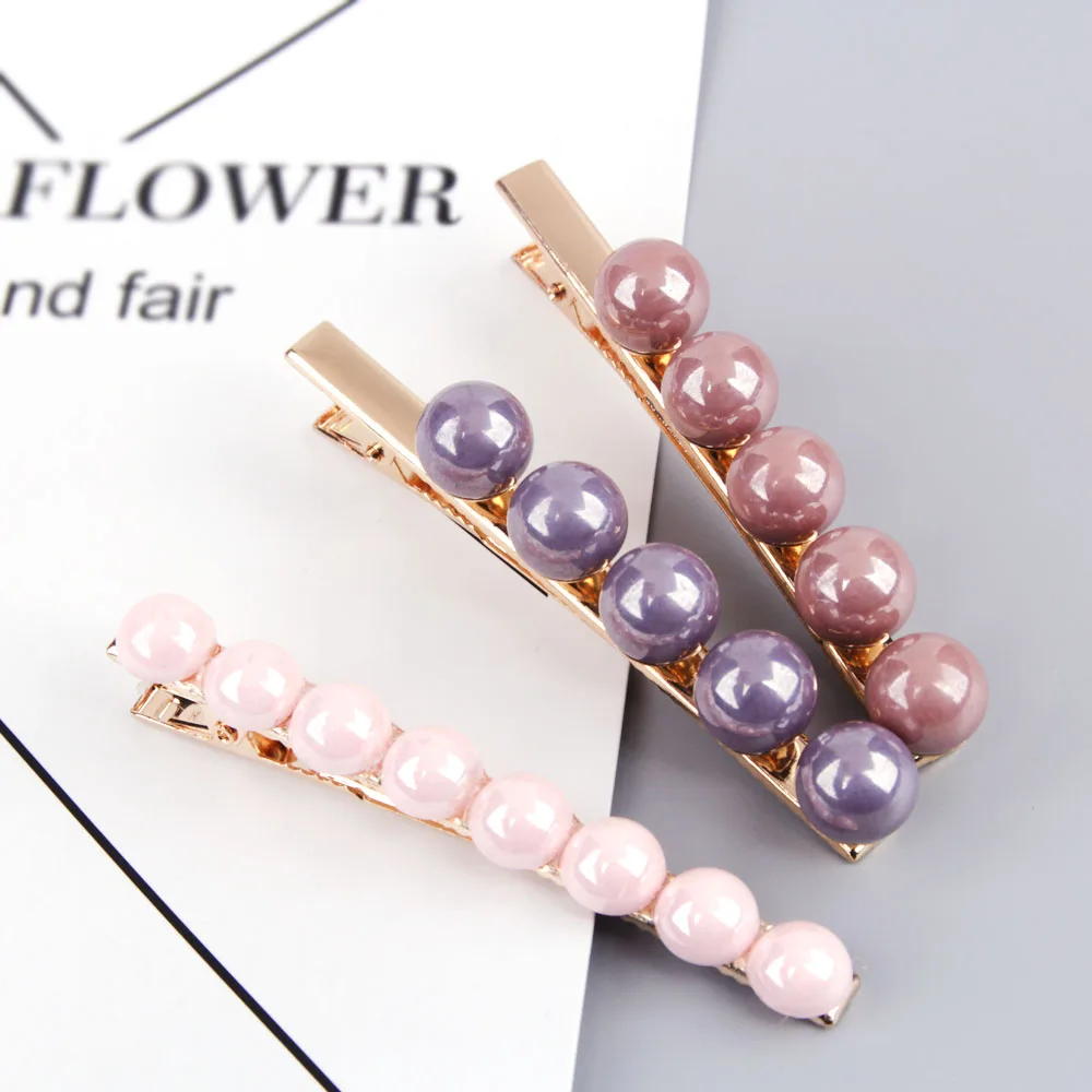

FASACC New Hairpins With Pearls Hairclip Barette Fascinator Girl Hair Ornaments Elegant Hair Assessors For Women HC126