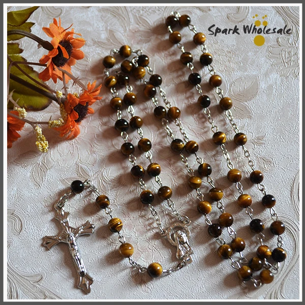 10 шт./лот роскошный религиозный 6 мм натуральный желтый тигровый глаз бусины