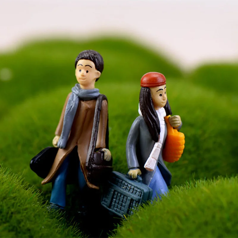 2 шт. миниатюрная Статуэтка для влюбленных сказочное садовое украшение Свадебный