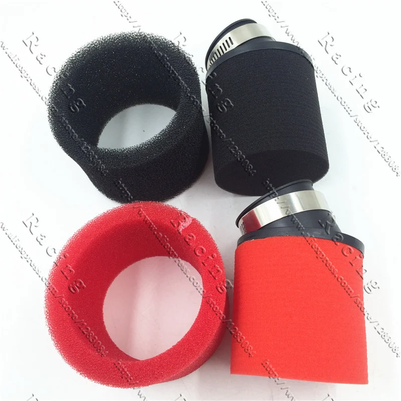 32 мм 48 ATV PIT DIRT BIKE 45 градусов угловой воздушный фильтр Pod Cleaner 110cc 125cc RED CRF50 XR50 CRF|foam air