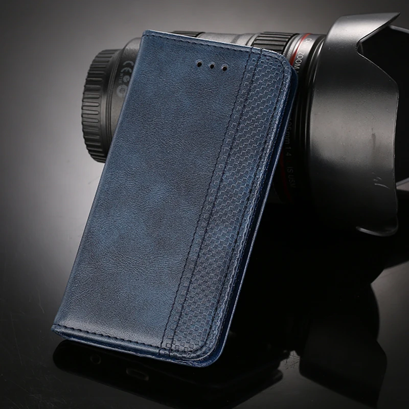 Синий Роскошный кожаный флип чехол для Oukitel K8 K7 K6 K5 K3 K5000 K10000 Pro U16 Max U15 U7 держатель для карт Магнитный кожаный чехол-кошелек с подставкой Чехол - Цвет: Синий