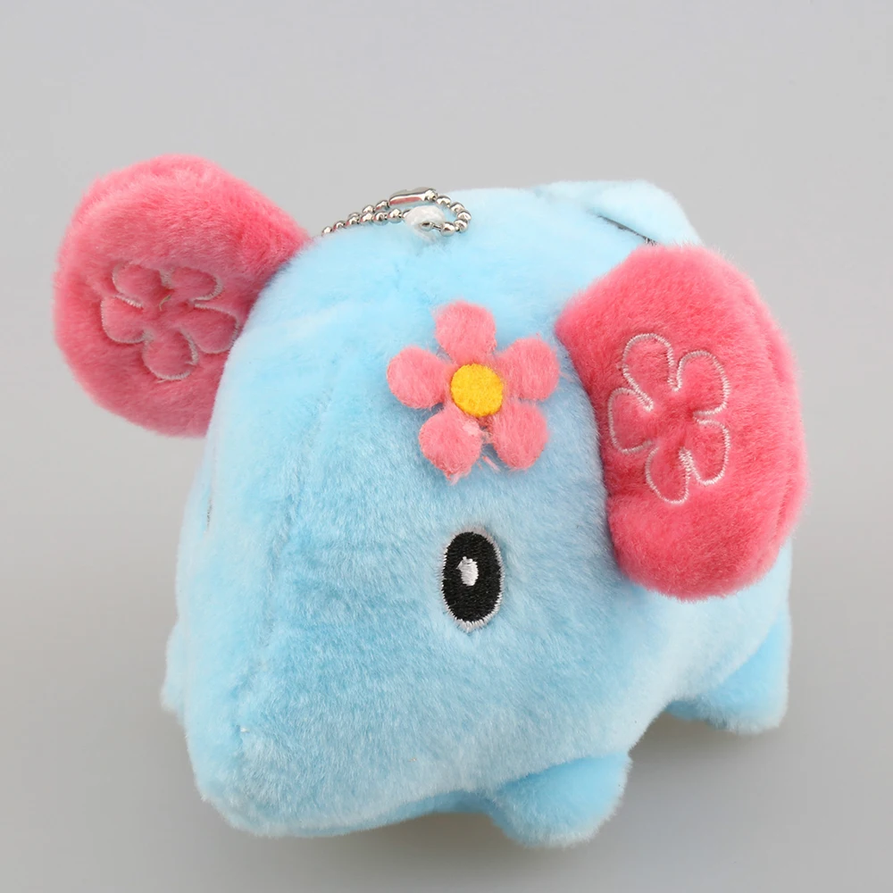 Распродажа два размера милый мультяшный брелок для ключей со слоном кольцо
