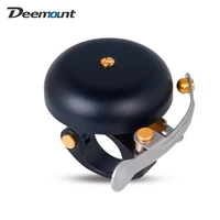 deemount classic cycle brass bell left right hand use bike handlebar mount anodized 55mm 85g ring high pitch crisp noise warning