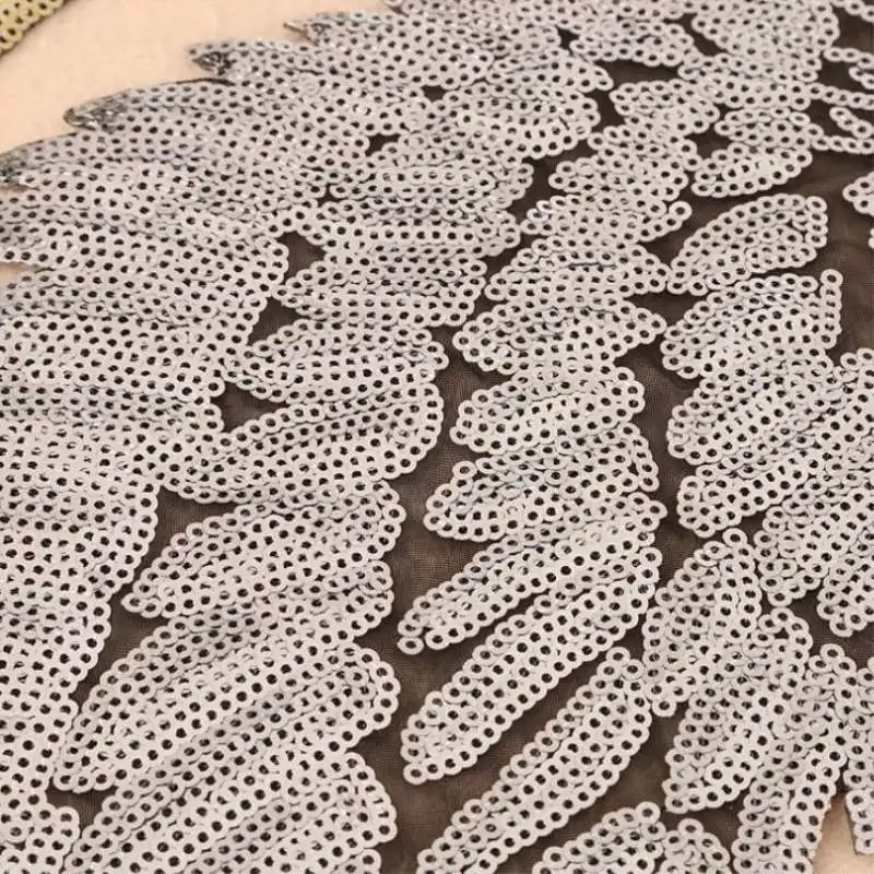 1 шт вышитая ткань наклейки золотые блестки перо клей патч одежда сумка