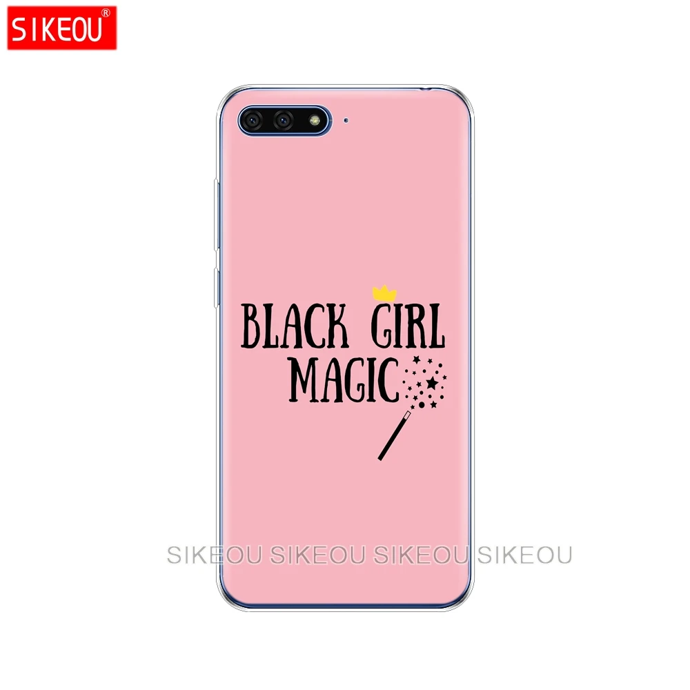 Силиконовый чехол для телефона Huawei Honor 7A PRO 7C Y5 Y6 Y7 Y9 2017 2018 Prime Girl Power|Бамперы| |