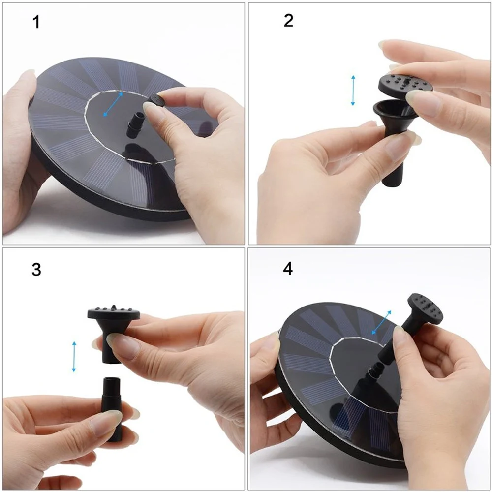 Бесщеточный Водяной садовый фонтан на солнечной энергии 7 в|Фонтанчики и