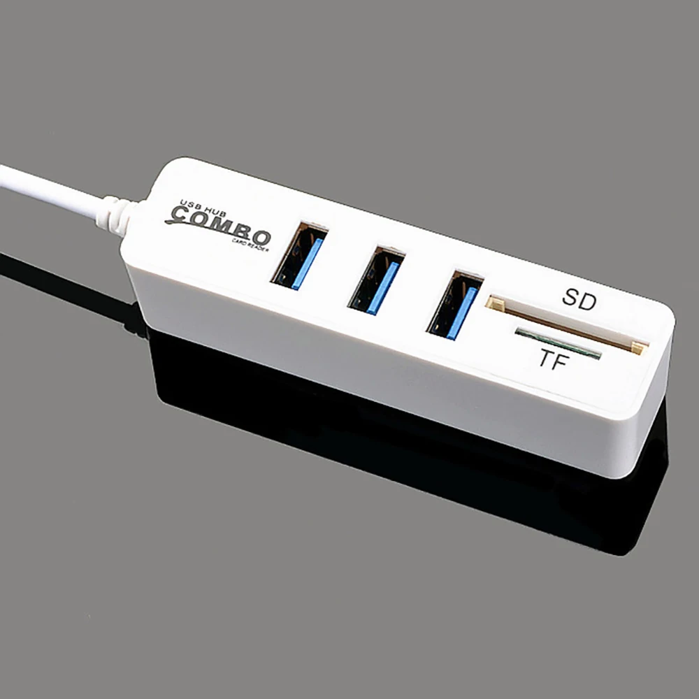 2 в 1 type-C OTG USB 2,0 концентратор USB C разветвитель Combo 3/6 портов USB& SD/TF кардридер Micro USB Combo для ПК ноутбука компьютера