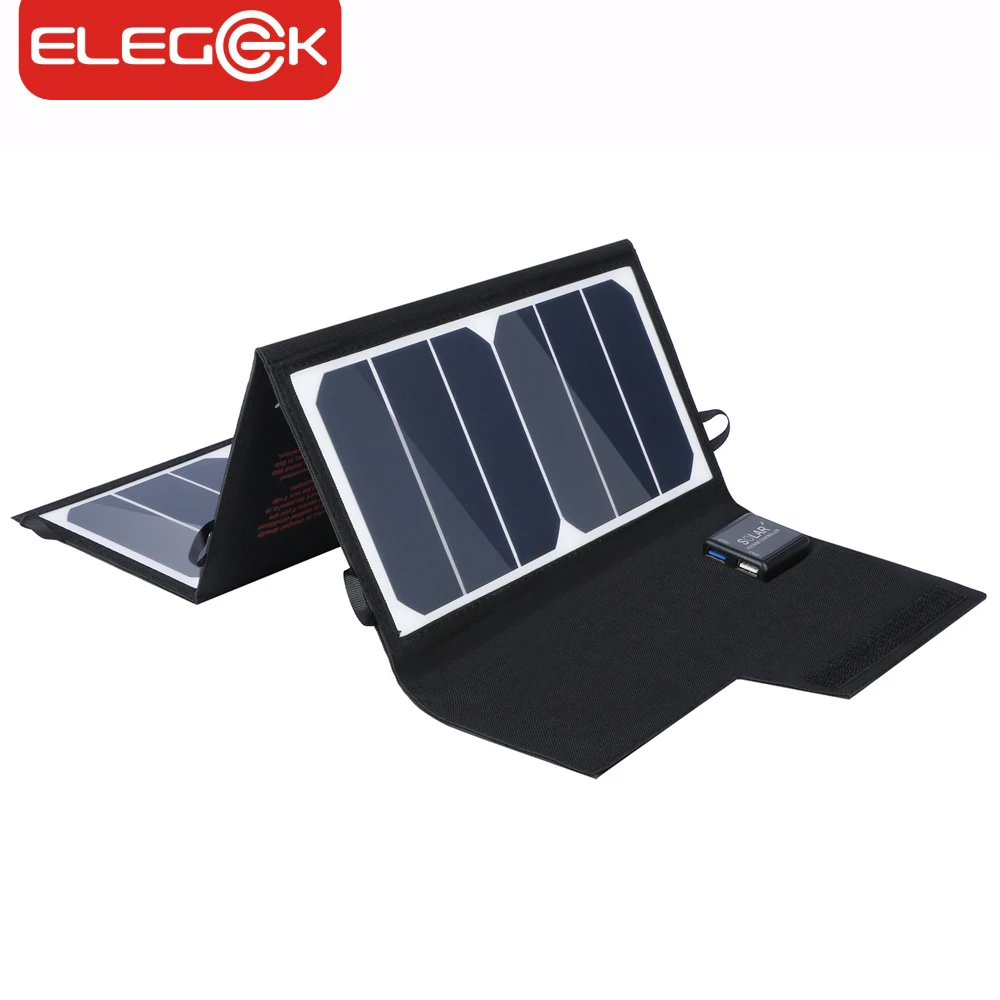 ELEGEEK 20 Вт 5 В складная солнечная панель зарядное устройство Портативный двойной USB