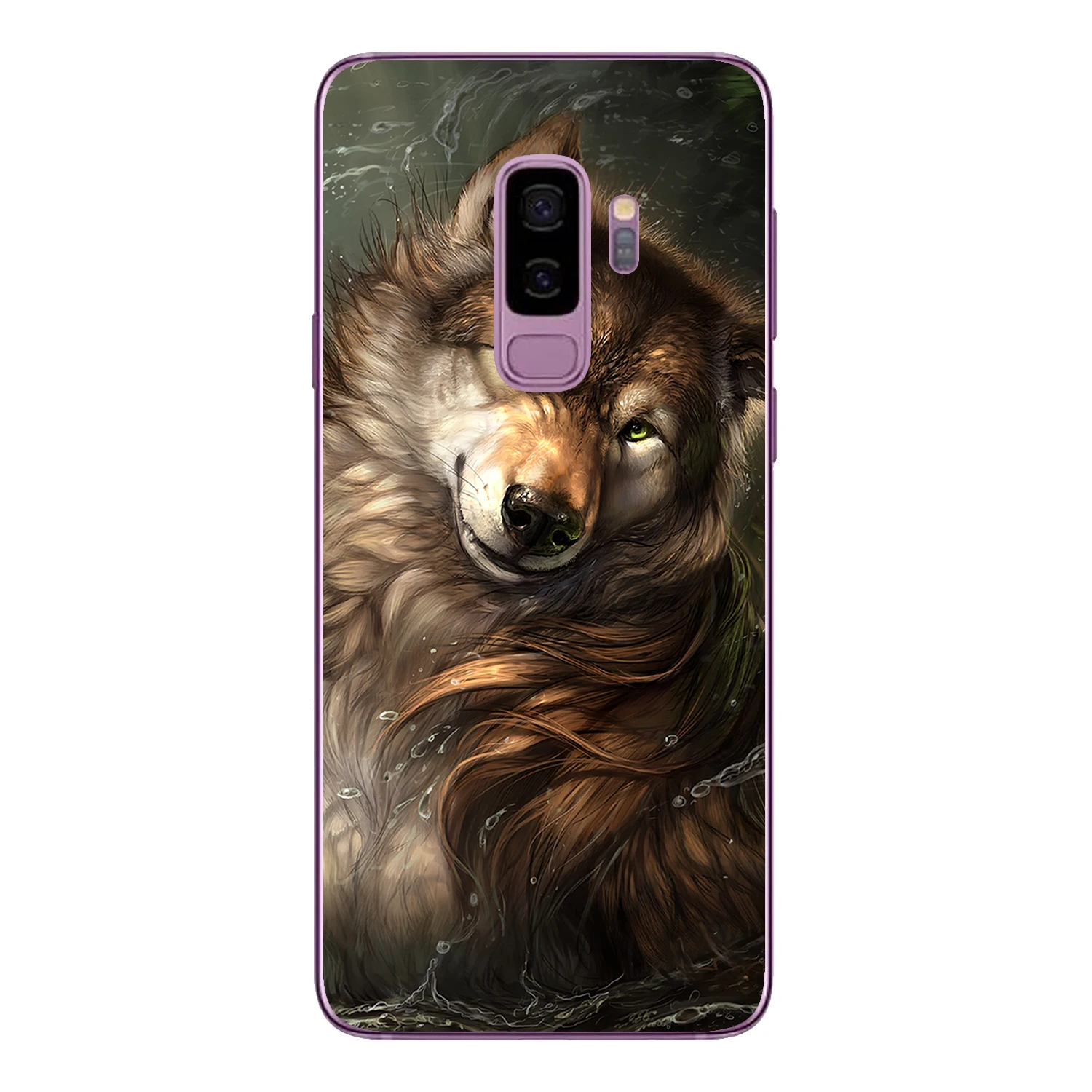 Чехол для Samsung Galaxy S9 Plus мягкий силиконовый чехол 6 2 &quotиз ТПУ с рисунком льва тигра