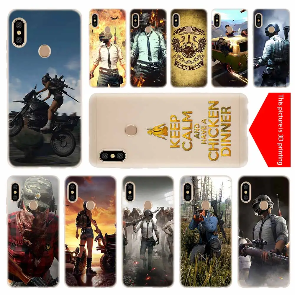 Силиконовый прозрачный чехол Playerunknown's Battlegrounds PUBG для Xiaomi Redmi Note 10 9 8 7 6 5 Pro Max 9T 8T 10S