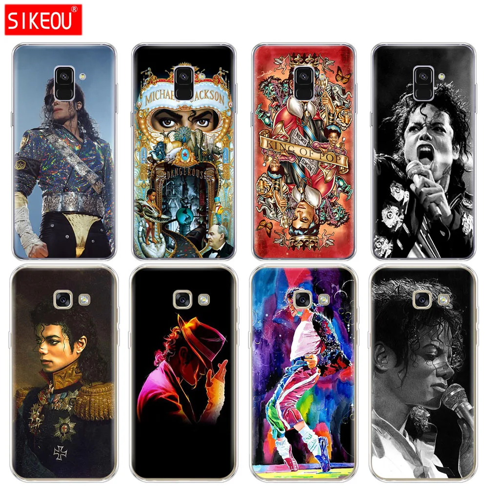 Силиконовый чехол для телефона Samsung Galaxy A8 2018 A3 A310 A5 A510 A7 2016 2017 Дизайн dancing king Майкла