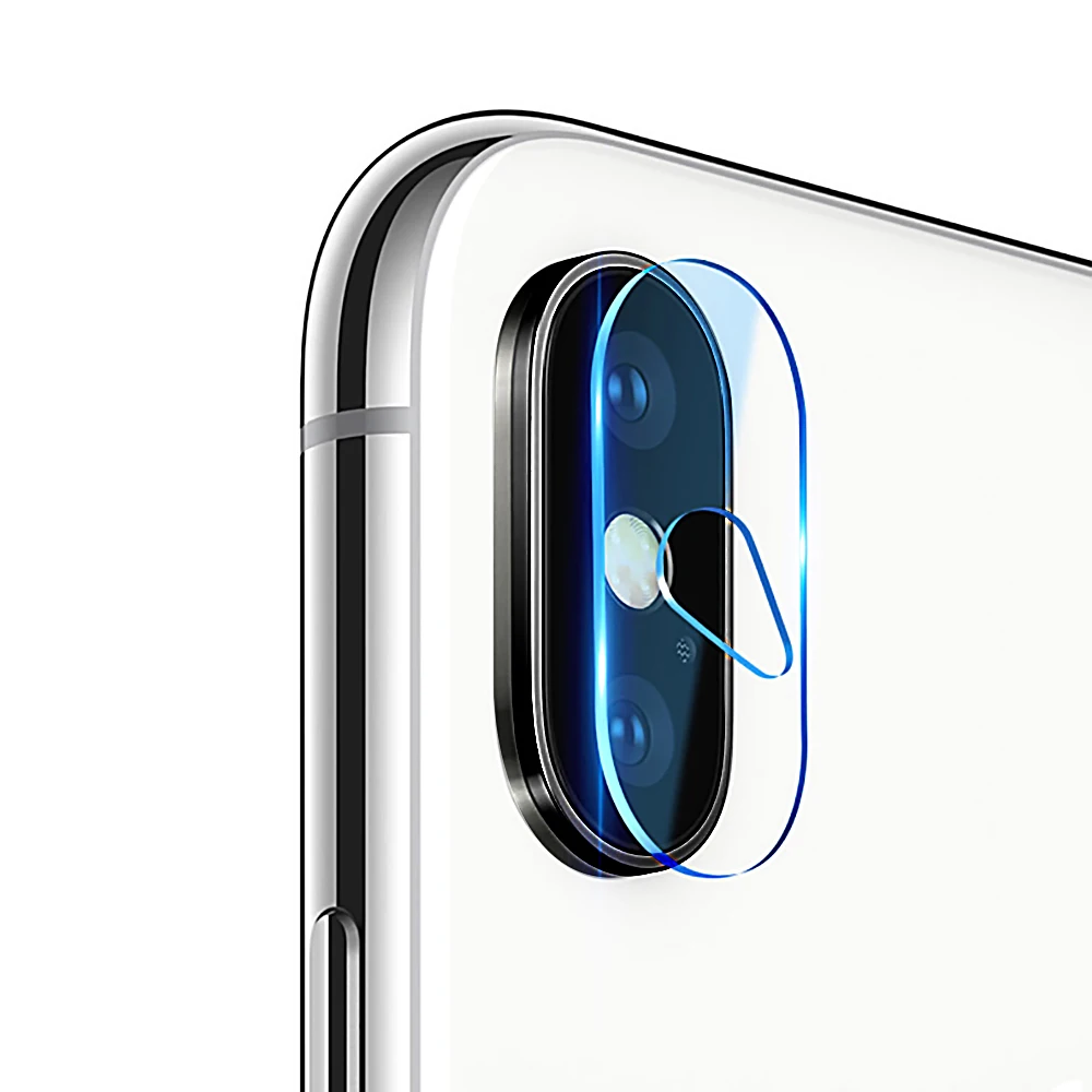Powstro для iphone X защита для камеры Набор задней линзы Закаленное стекло пленка+ металлический чехол для камеры защитный круг для iphone X
