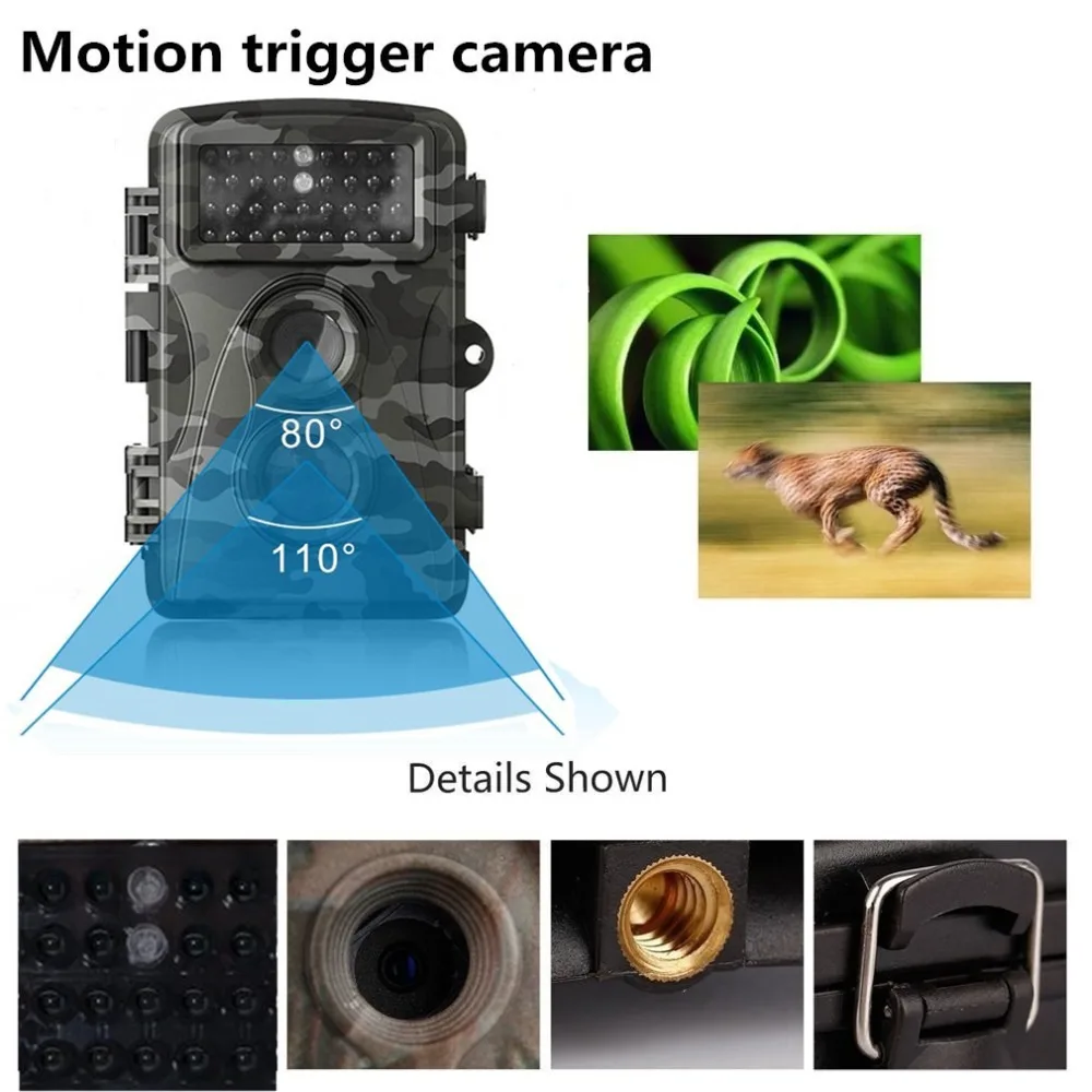 Камера наблюдения дикая для охотничьей камеры 12MP HD цифровая Скаутинг Трейл
